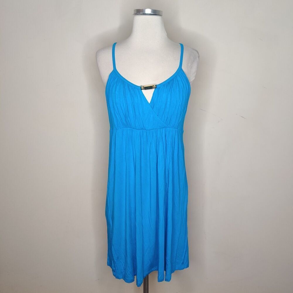 Calvin Klein Tank‎ Dress Keyhole Metal Detail Mini Sundress